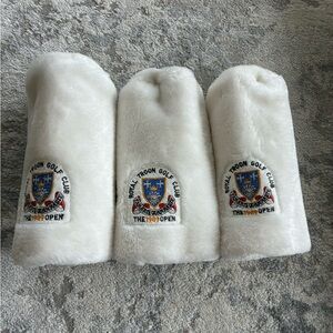 Royal Troon Golf Club Vintage Head Covers from The 1989 Open—NEW IN PACKAGE!